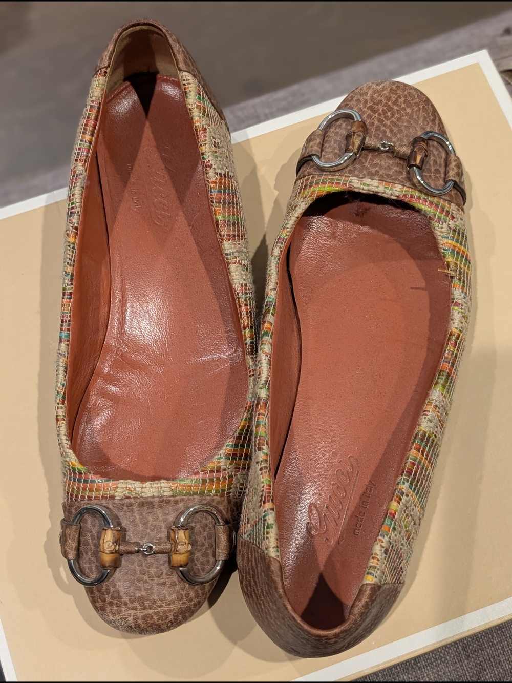 Vintage Gucci - Women’s Multicolor Ballet Flats